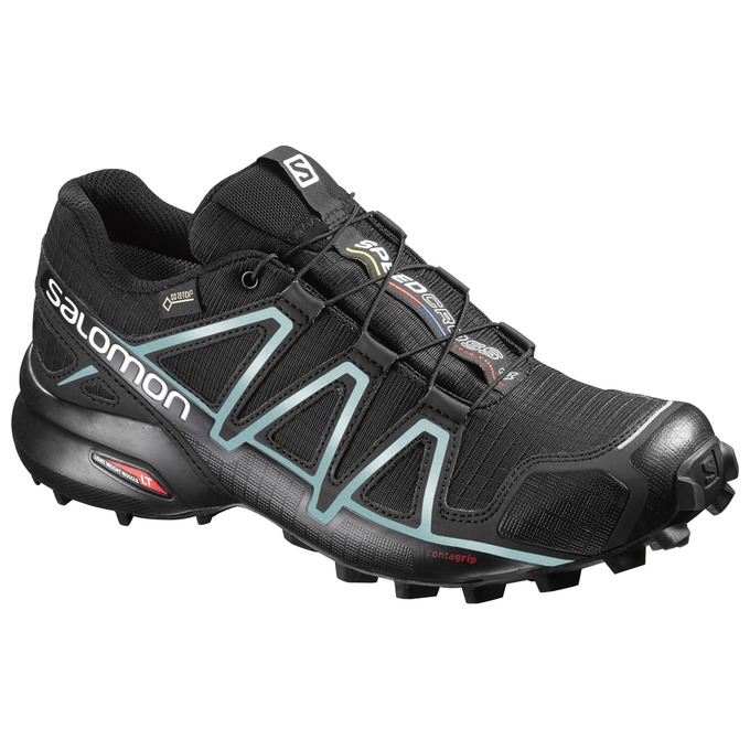 Salomon SPEEDCROSS 4 GTX® W Zapatillas Trail Running Mujer - Negras - Colombia (95102-CWPO)